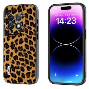 For OnePlus Ace 2 Pro ABEEL Black Edge Leopard Phone Case(Golden Leopard)