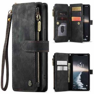 For iPhone 15 Plus CaseMe C30 Multifunctional Leather Phone Case(Black)