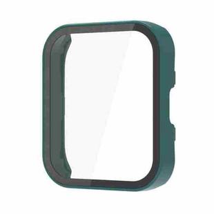 For Amazfit Bip 5 PC + Tempered Film Integrated Watch Protective Case(Dark Green)