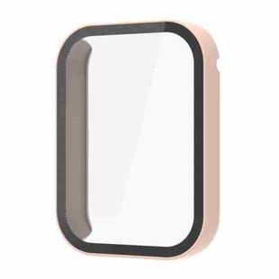 For Xiaomi Mi Band 8 Pro PC + Tempered Film Integrated Watch Protective Case(Pink)