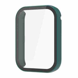 For Xiaomi Mi Band 8 Pro PC + Tempered Film Integrated Watch Protective Case(Dark Green)