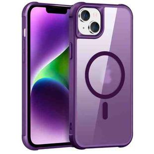 For iPhone 14 Plus MagSafe Magnetic Phone Case(Purple)