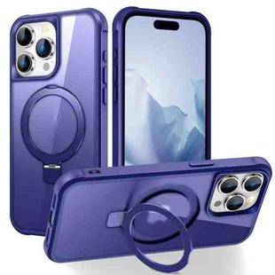 For iPhone 15 Pro MagSafe Magnetic Holder Phone Case(Klein Blue)