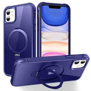 For iPhone 11 MagSafe Magnetic Holder Phone Case(Klein Blue)