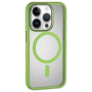 For iPhone 15 Pro Max MOMAX Magsafe Magnetic PC + TPU + Metal Phone Case(Green)