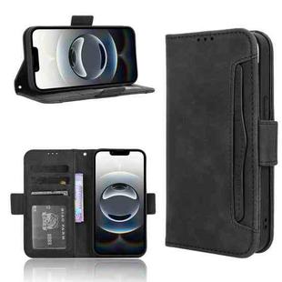 For iPhone 16e Skin Feel Calf Texture Card Slots Leather Phone Case(Black)