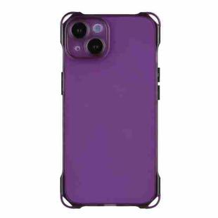 For iPhone 15 Plus Four-corner Shockproof TPU Phone Case(Purple)