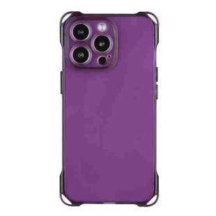 For iPhone 15 Pro Four-corner Shockproof TPU Phone Case(Purple)