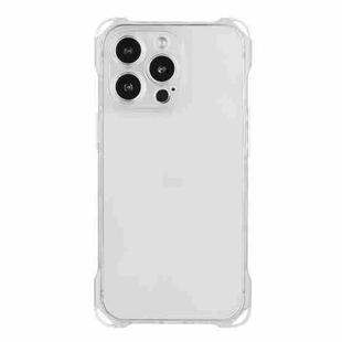 For iPhone 15 Pro Four-corner Shockproof TPU Phone Case(Transparent)