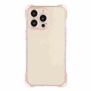 For iPhone 15 Pro Max Four-corner Shockproof TPU Phone Case(Pink)