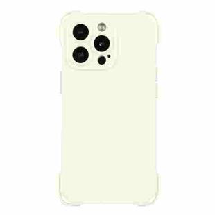 For iPhone 14 Pro Max Four-corner Shockproof TPU Phone Case(White)