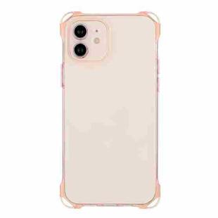 For iPhone 12 Four-corner Shockproof TPU Phone Case(Pink)