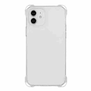 For iPhone 12 Four-corner Shockproof TPU Phone Case(Transparent)