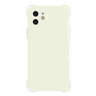 For iPhone 12 Four-corner Shockproof TPU Phone Case(White)