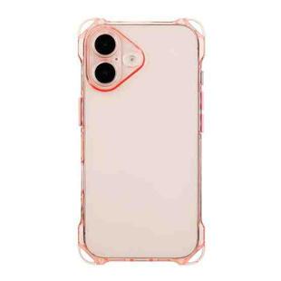 For iPhone 16 Plus Four-corner Shockproof TPU Phone Case(Pink)