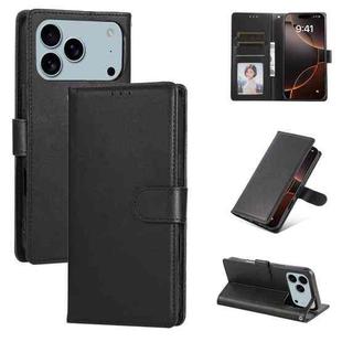 For iPhone 17 Pro Max 3-Card Slots Multifunctional Leather Phone Case(Black)