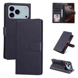 For iPhone 17 Pro Max 3-Card Slots Multifunctional Leather Phone Case(Blue)