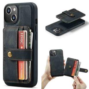 For iPhone 15 Plus JEEHOOD RFID Blocking Anti-Theft Magnetic PU Phone Case(Black)