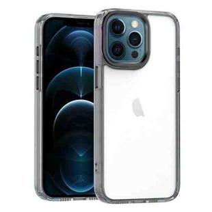 For iPhone 12 Pro Max High Translucency Acrylic Phone Case(Black)