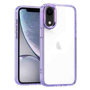 For iPhone XR High Translucency Acrylic Phone Case(Purple)
