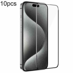 For iPhone 15 Pro Max 10pcs BOROFONE Diamond Armor Full-screen 5D Large Arc Tempered Glass Film