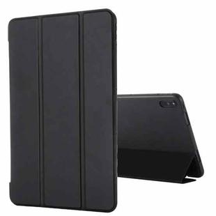 For Huawei Matepad 10.4 GEBEI Shockproof Horizontal Flip Leather Case with Three-folding Holder(Black)