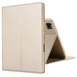 For iPad Pro 11 inch (2020) GEBEI PU+TPU Horizontal Flip Protective Tablet Case with Holder & Card Slots(Gold)