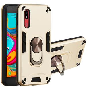 For Samsung Galaxy A2 Core 2 in 1 Armour Series PC + TPU Protective Case with Ring Holder(Gold)