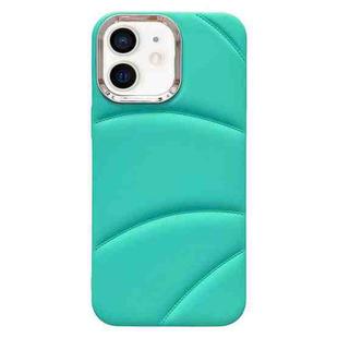 For iPhone 11 Electroplating Liquid Down Jacket TPU Phone Case(Sky Blue)