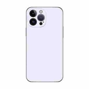 For iPhone 15 Pro Max Electroplating AG Frosted Phone Case(White)