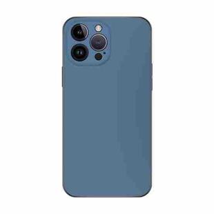 For iPhone 15 Pro Max Electroplating AG Frosted Phone Case(Sea Blue)