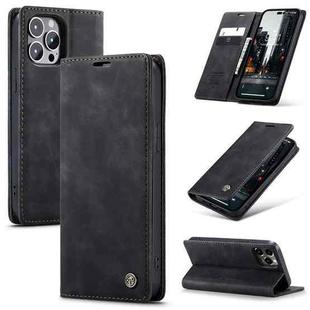 For iPhone 15 Pro CaseMe 013 Multifunctional Horizontal Flip Leather Phone Case(Black)