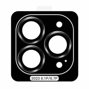For iPhone 15 Pro Max TOTU PG-1 Golden Shield Series Metal Frame Lens Protector(Black)