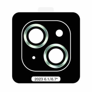 For iPhone 15 TOTU PG-1 Golden Shield Series Metal Frame Lens Protector(Green)