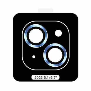 For iPhone 15 Plus TOTU PG-1 Golden Shield Series Metal Frame Lens Protector(Blue)
