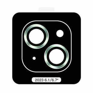 For iPhone 15 Plus TOTU PG-1 Golden Shield Series Metal Frame Lens Protector(Green)