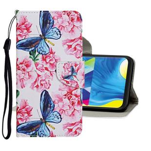 For Samsung Galaxy A20 / A30 Colored Drawing Pattern Horizontal Flip Leather Case with Holder & Card Slots & Wallet(Butterfly and Flowers)