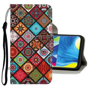 For Samsung Galaxy A71 Colored Drawing Pattern Horizontal Flip Leather Case with Holder & Card Slots & Wallet(Rhombus)