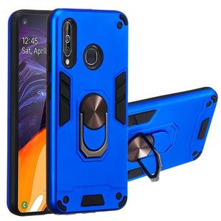 For Samsung Galaxy A60 & M40 2 in 1 Armour Series PC + TPU Protective Case with Ring Holder(Dark Blue)