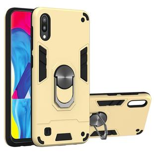 For Samsung Galaxy M10 / A10 2 in 1 Armour Series PC + TPU Protective Case with Ring Holder(Gold)