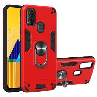 For Samsung Galaxy M30s 2 in 1 Armour Series PC + TPU Protective Case with Ring Holder(Red)