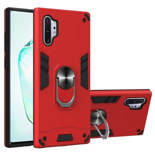 For Samsung Galaxy Note 10+ / Note 10+ 5G 2 in 1 Armour Series PC + TPU Protective Case with Ring Holder(Red)