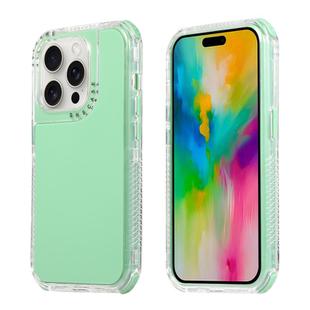 For iPhone 16 Pro Max Dreamland 3 in 1 Solid Color Transparent Frame PC + TPU Phone Case(Green)