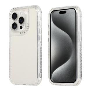 For iPhone 16 Pro Max Dreamland 3 in 1 Clear Color Transparent Frame PC + TPU Phone Case(White)