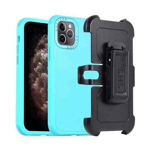For iPhone 11 Pro Max 3 in 1 PC + TPU Sliding Sleeve Phone Case(Blue+Sky Blue)