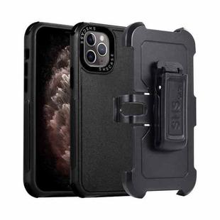 For iPhone 11 Pro Max 3 in 1 PC + TPU Sliding Sleeve Phone Case(Black)