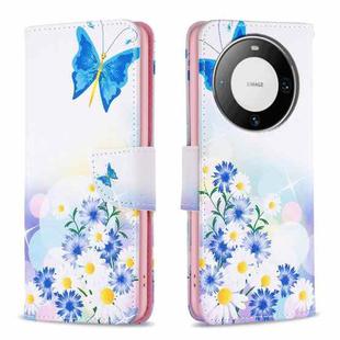For Huawei Mate 60 Pro/Mate 60 Pro+ Colored Drawing Pattern Leather Phone Case(Butterfly Love)