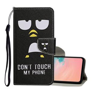 For Samsung Galaxy S20 Colored Drawing Pattern Horizontal Flip Leather Case with Holder & Card Slots & Wallet & Lanyard(Penguin)