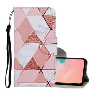 For Samsung Galaxy S20 Colored Drawing Pattern Horizontal Flip Leather Case with Holder & Card Slots & Wallet & Lanyard(Marble)