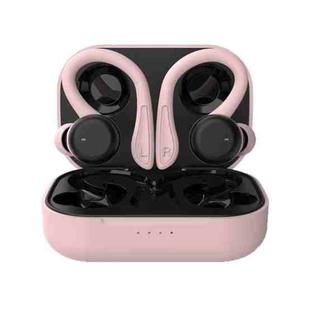 T&G T40 TWS IPX6 Waterproof Hanging Ear Wireless Bluetooth Earphones with Charging Box(Pink)